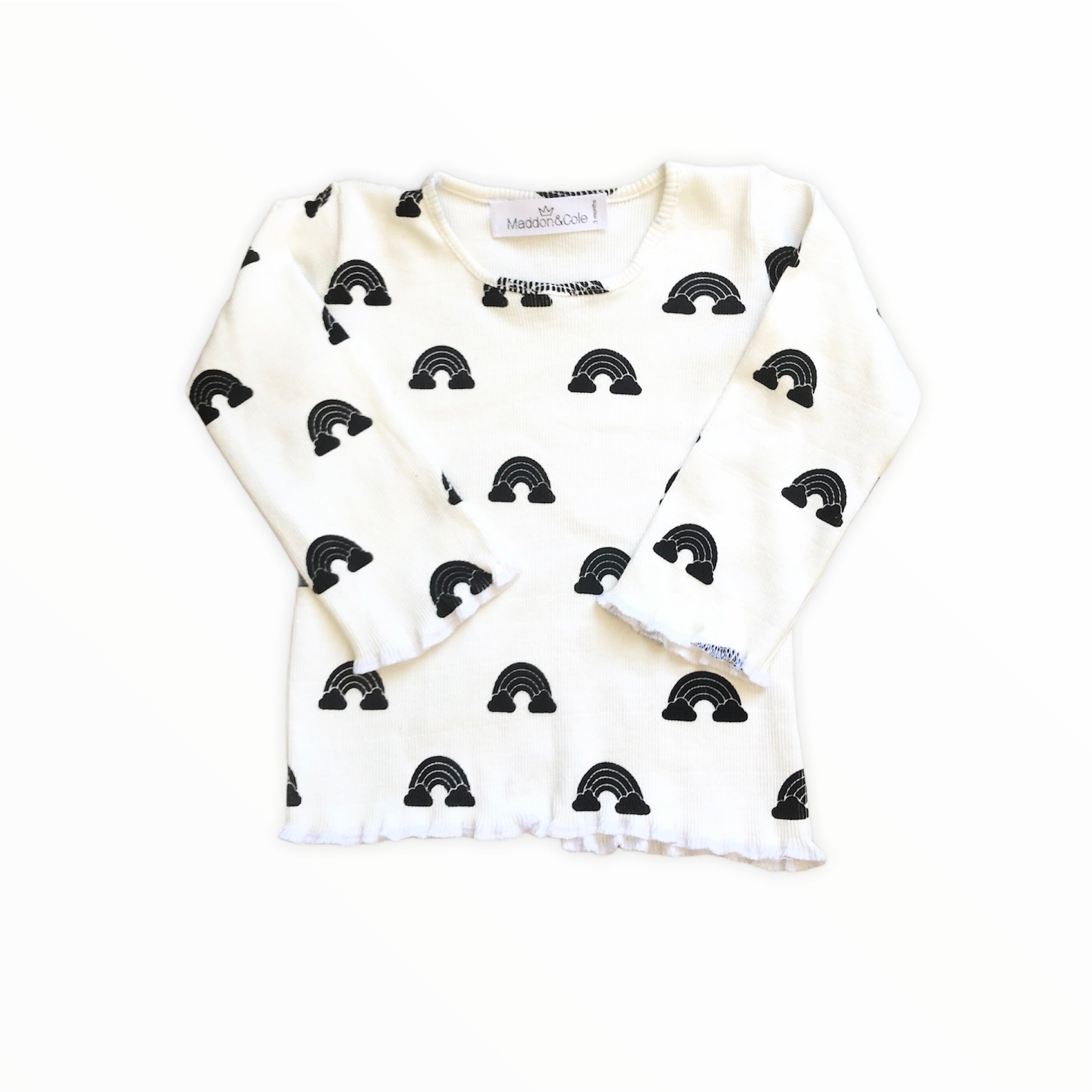 Rainbow rib tee (4-5yrs)