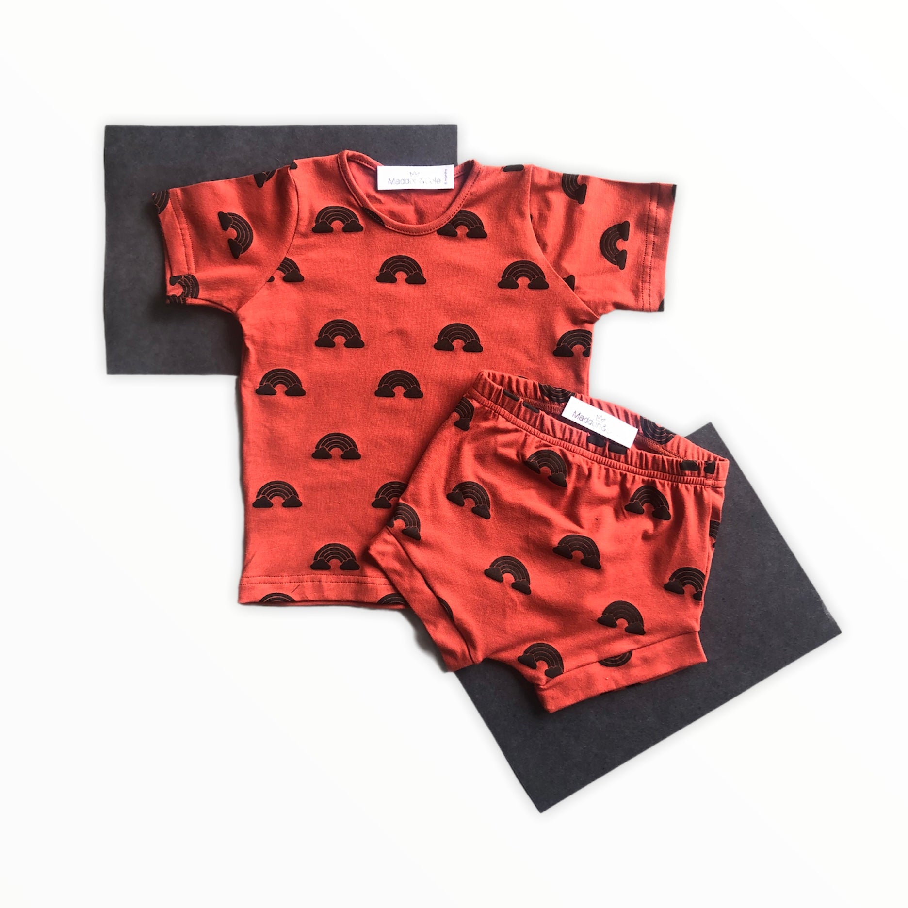 Rainbow Tee & Shorties set